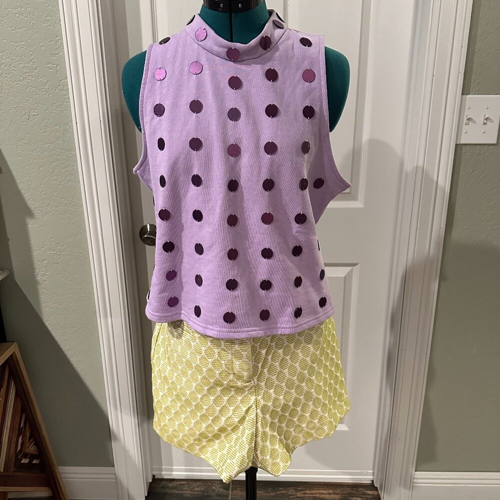 QOS Purple & Silver Tank